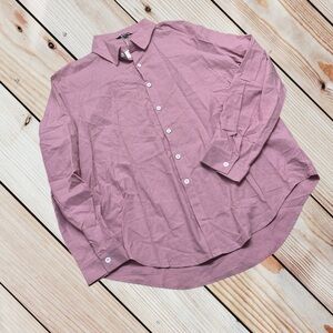 NWT OUKU men’s XL cotton/linen button down